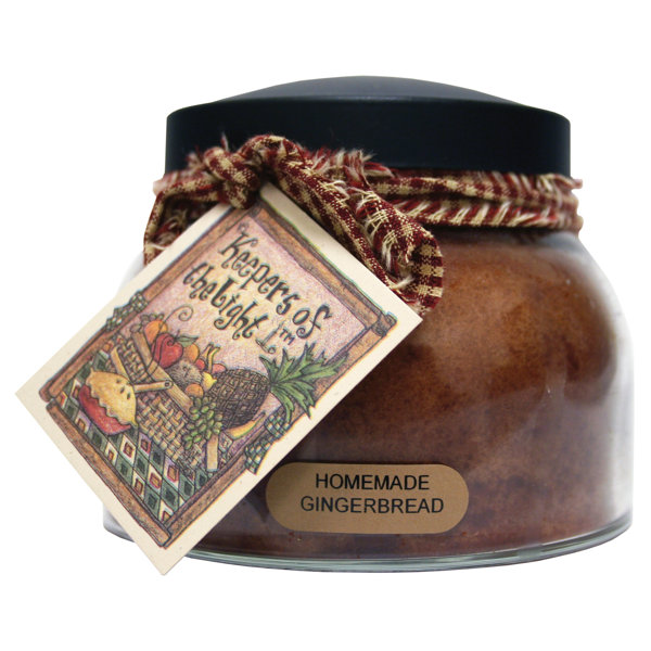 A Cheerful Candle LLC Keepers of The Light Gingerbread Scented Jar